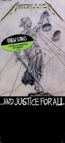Metallica And Justice For All - Long Box US CD album